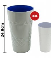 (Bild für) Apfelwein XXL Riesen-Geripptes - Bembel Edition Grau / Blau
