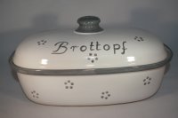 Brottopf 30 cm retro titan