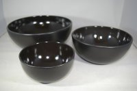 (Bild für) Set Bowls schwarz matt