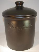 Rumtopf 5 Liter schwarz matt ohne Henkel