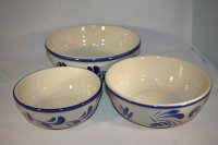 (Bild für) Angebot Set 3 Schüsseln grau blau