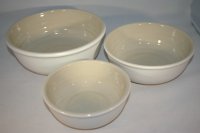 (Bild für) Angebot Set 3 Schüsseln weiß matt