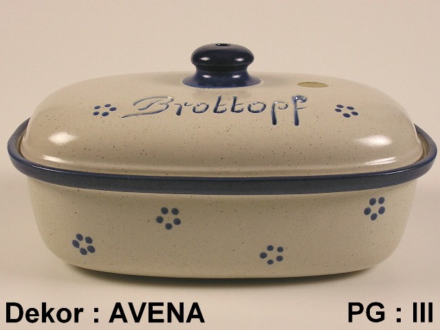 Brottopf 40 Cm Schilf Oval NEU, Steinzeug Westerwald