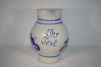 2,4 Liter Bembel mit Text Salzglasur