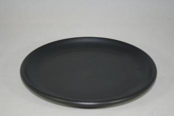 Essteller 19 cm schwarz matt