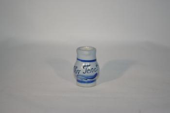 Mini Bembel mit Text Salzglasur